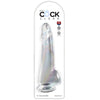 KING COCK - CLEAR DILDO CON TESTICULOS 19 CM TRANSPARENTE - Sensuana.es