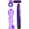 CLASSIX - KIT PARA PAREJAS CON ANILLO, FUNDA Y BALAS MORADO - Sensuana.es