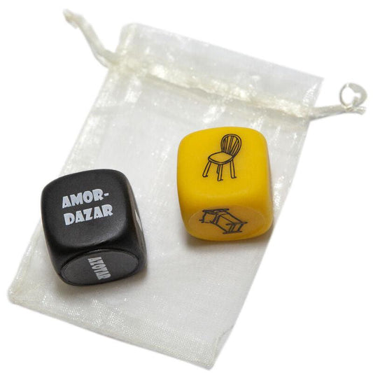 DIABLO PICANTE - BOLSA DE JUEGO CON DADO SADO 3 MM x 3 MM + DADO DE OBJETO - Sensuana.es