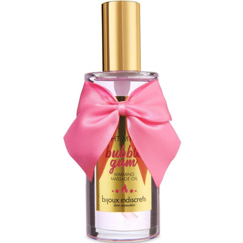 BIJOUX - INDISCRETS LIGHT MY FIRE ACEITE MASAJE EFECTO CALOR SABOR CHICLE - Sensuana.es