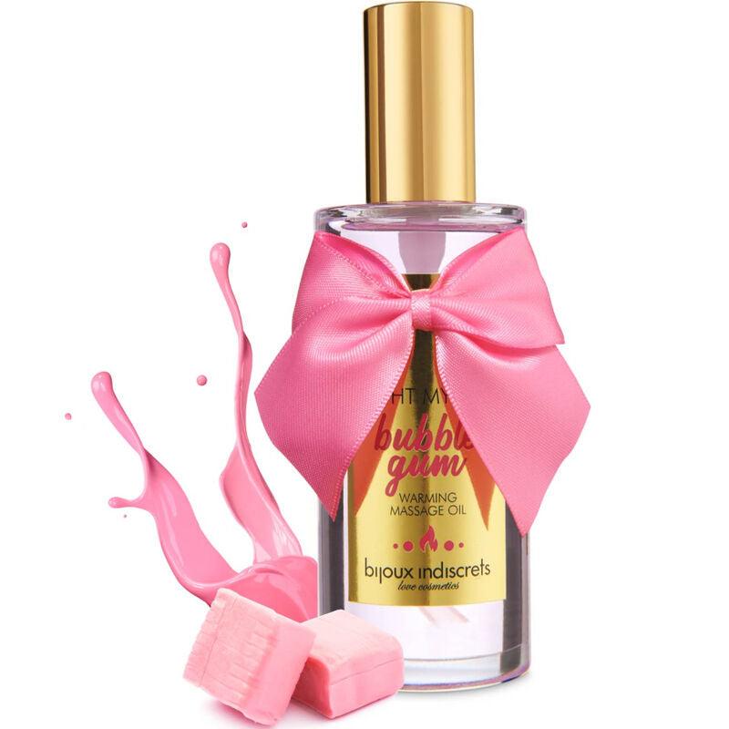 BIJOUX - INDISCRETS LIGHT MY FIRE ACEITE MASAJE EFECTO CALOR SABOR CHICLE - Sensuana.es