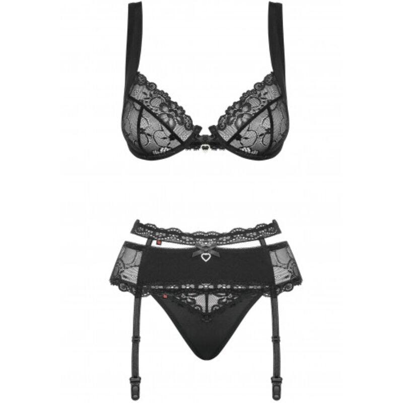 OBSESSIVE - HEARTINE SET TRES PIEZAS S/M - Sensuana.es