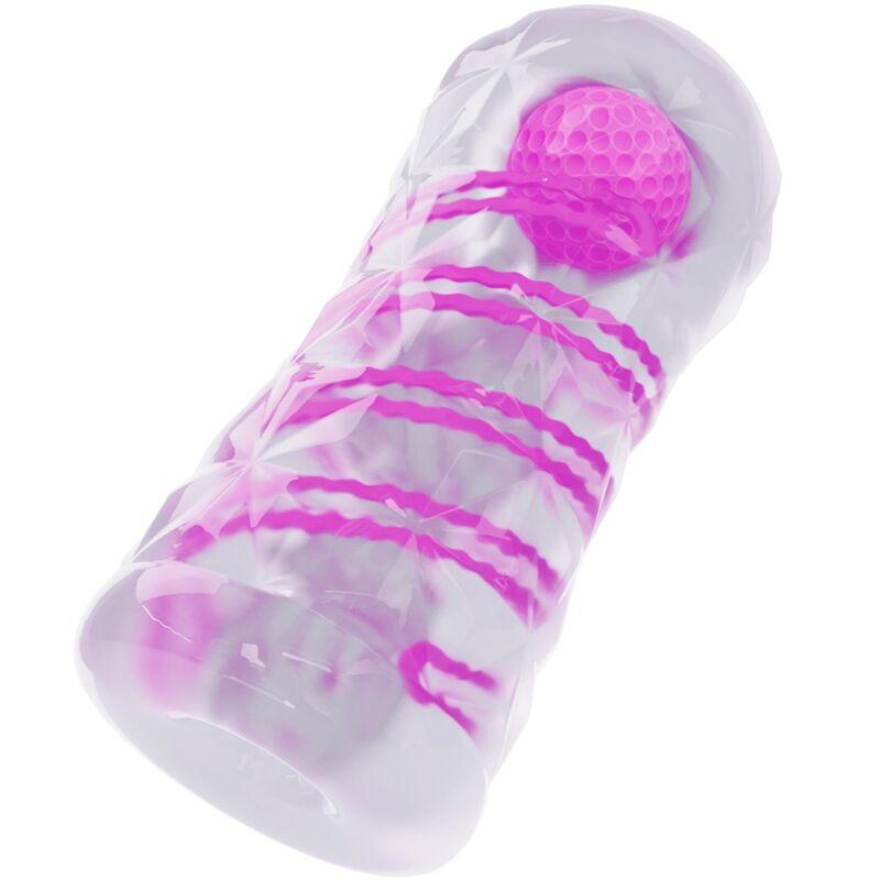 PRETTY LOVE - MASTURBADOR MASCULINO FANTASY ESPIRAL INTERNA Y BOLAS TRANSPARENTE - Sensuana.es