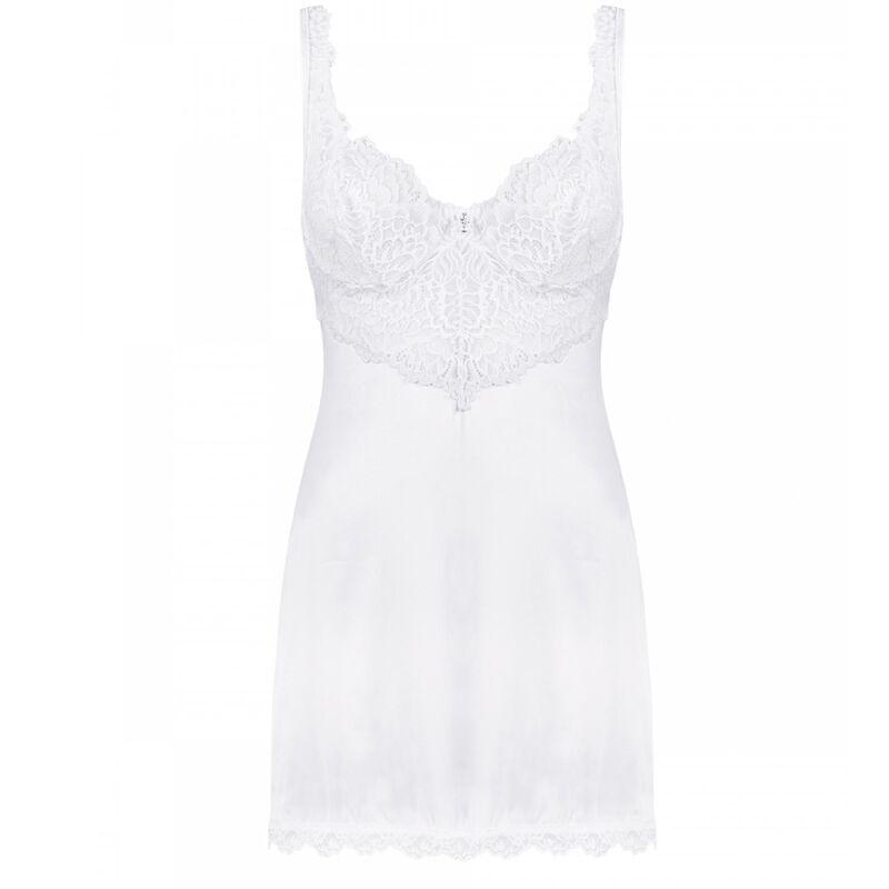 OBSESSIVE - AMOR BLANCO CHEMISE & TANGA BLANCO S/M - Sensuana.es