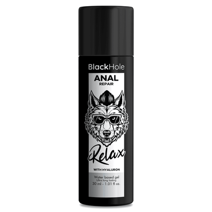 BLACK HOLE - ANAL REPAIR BASE AGUA RELAX CON HYALURON 30 ML - Sensuana.es