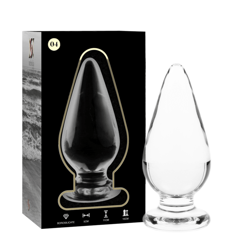 NEBULA SERIES BY IBIZA - MODELO 4 PLUG CRISTAL BOROSILICATO TRANSPARENTE 11 CM -O- 5 CM - Sensuana.es