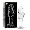 NEBULA SERIES BY IBIZA - MODELO 6 PLUG CRISTAL BOROSILICATO TRANSPARENTE 12.5 CM -O- 4 CM - Sensuana.es