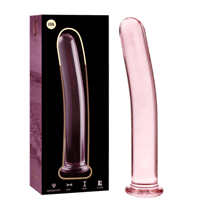 NEBULA SERIES BY IBIZA - MODELO 8 DILDO CRISTAL BOROSILICATO TRANSPARENTE 14.5 CM -O- 2 CM - Sensuana.es