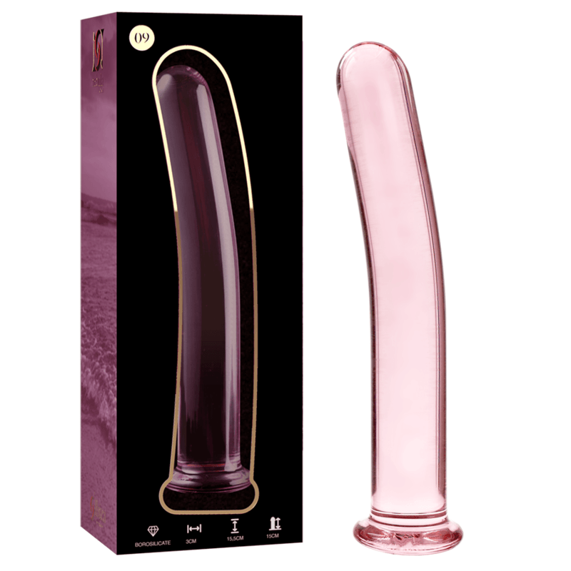 NEBULA SERIES BY IBIZA - MODELO 9 DILDO CRISTAL BOROSILICATO TRANSPARENTE 15.5 CM -O- 2.5 CM - Sensuana.es