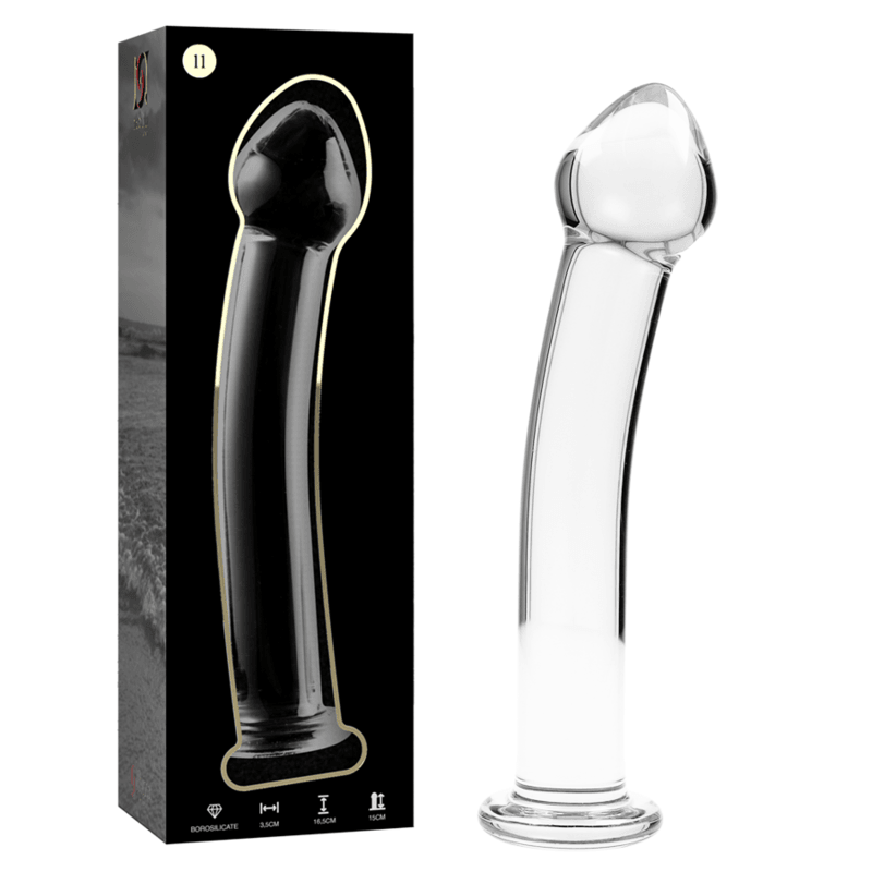 NEBULA SERIES BY IBIZA - MODELO 11 DILDO CRISTAL BOROSILICATO TRANSPARENTE 16 CM -O- 3 CM - Sensuana.es