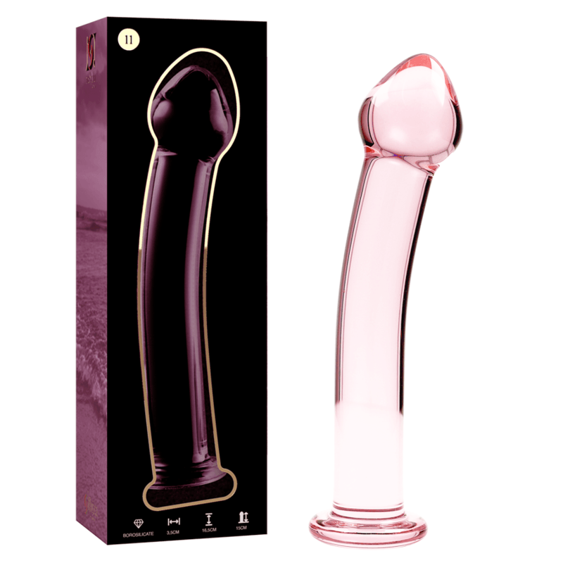 NEBULA SERIES BY IBIZA - MODELO 11 DILDO CRISTAL BOROSILICATO TRANSPARENTE 16 CM -O- 3 CM - Sensuana.es