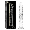 NEBULA SERIES BY IBIZA - MODELO 12 DILDO CRISTAL BOROSILICATO TRANSPARENTE 17 CM -O- 3.5 CM - Sensuana.es