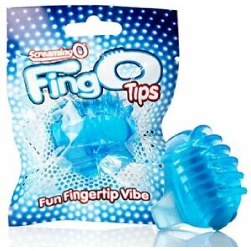 SCREAMING O - ANILLO PARA DEDOS FINGO TIPS AZUL - Sensuana.es