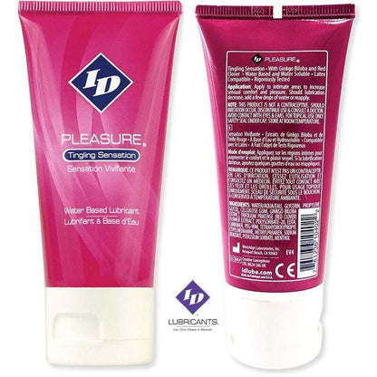 ID PLEASURE - LUBRICANTE BASE AGUA TINGING SENSATION TRAVEL TUBE 60 ML - Sensuana.es