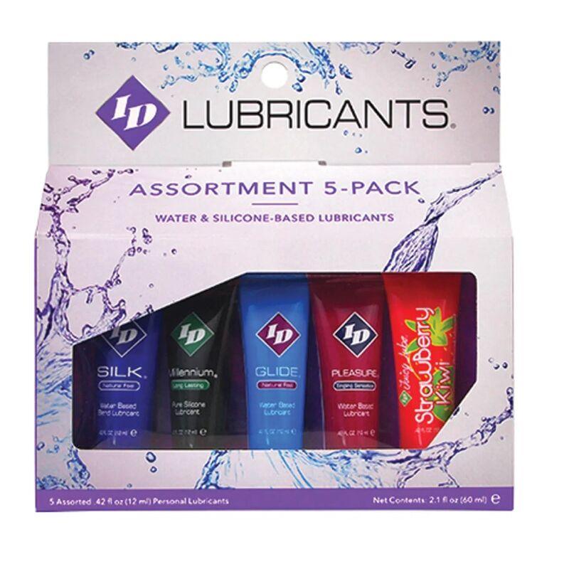 ID JUICY LUBE - SURTIDO 5X LUBRICANTE TUBE PACK 12 ML - Sensuana.es