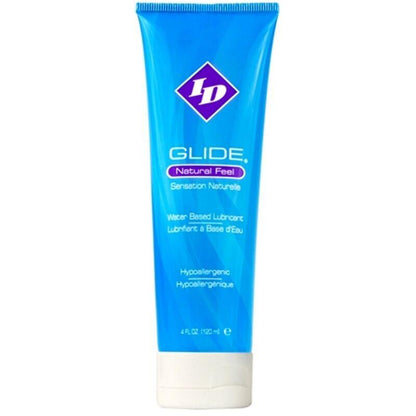 ID GLIDE - LUBRICANTE BASE AGUA ULTRA LONG LASTING TRAVEL TUBE 120 ML - Sensuana.es