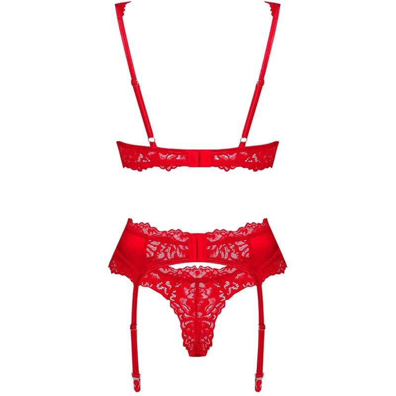 OBSESSIVE - AMOR CHERRIS SET 3 PIEZAS S/M - Sensuana.es