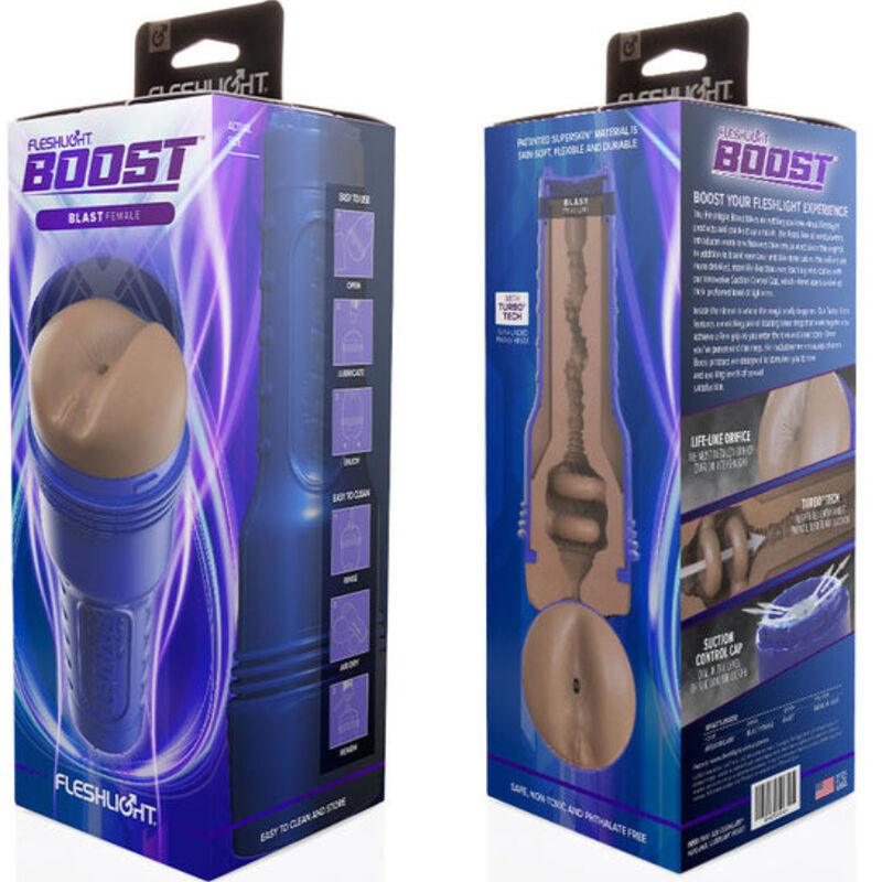 FLESHLIGHT BOOST - MASTURBADOR ANO BLAST FEMALE MD FLESH RP - Sensuana.es