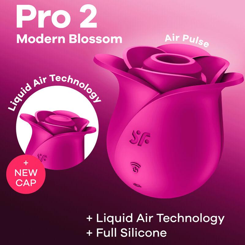 SATISFYER - AIR PULSE PRO 2 MODERN BLOSSOM VIBRADOR - Sensuana.es