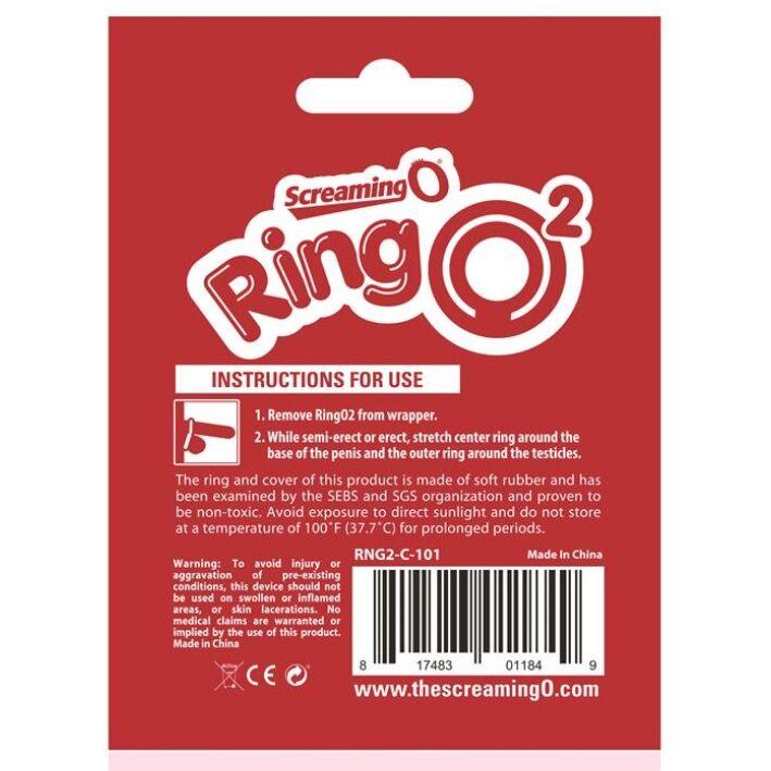 SCREAMING O - ANILLO RINGO 2 TRANSPARENTE - Sensuana.es