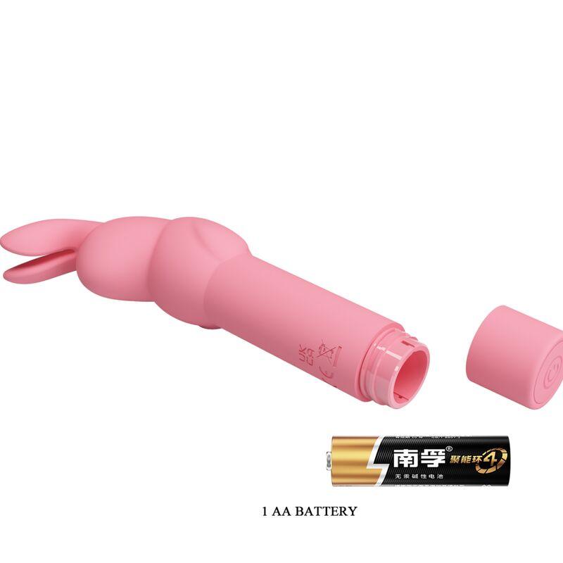 PRETTY LOVE - GERARDO VIBRADOR DE SILICONA CONEJO ROSA - Sensuana.es