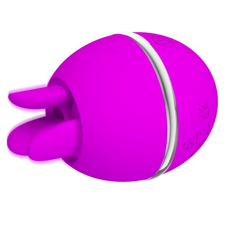 PRETTY LOVE - GEMINI BALL VIBRADOR DE SILICONA REDONDO MORADO - Sensuana.es