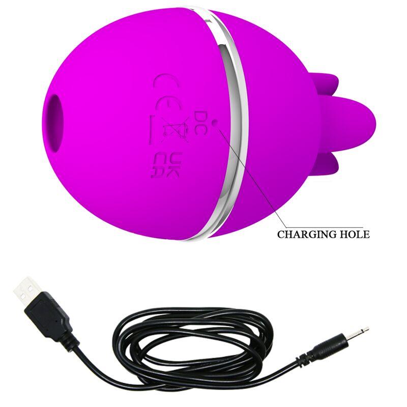 PRETTY LOVE - GEMINI BALL VIBRADOR DE SILICONA REDONDO MORADO - Sensuana.es