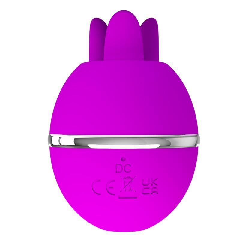 PRETTY LOVE - GEMINI BALL VIBRADOR DE SILICONA REDONDO MORADO - Sensuana.es