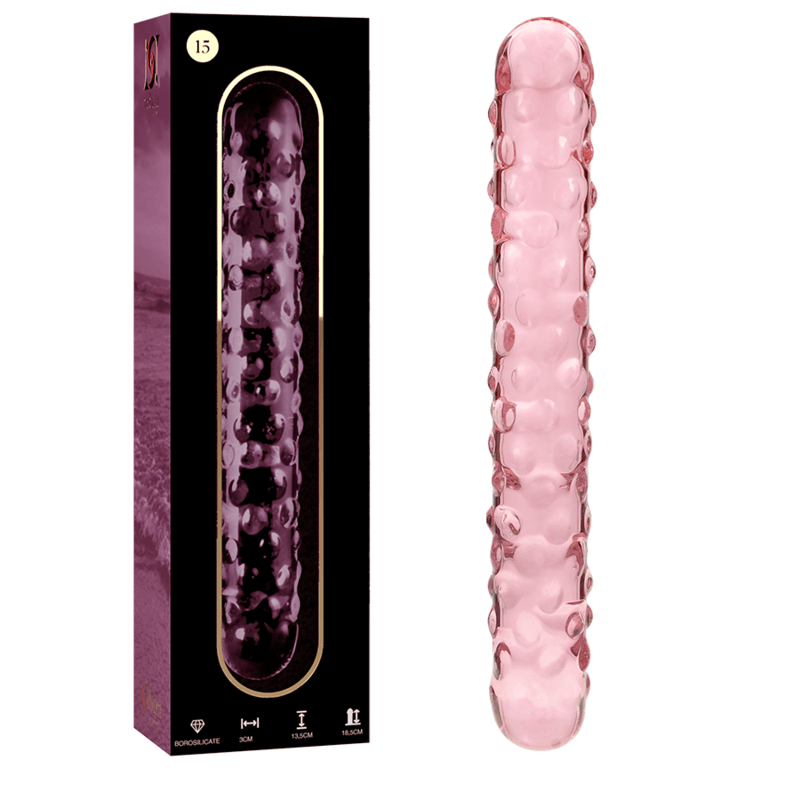 NEBULA SERIES BY IBIZA - MODELO 15 DILDO CRISTAL BOROSILICATO TRANSPARENTE 18.5 CM -O- 3 CM - Sensuana.es