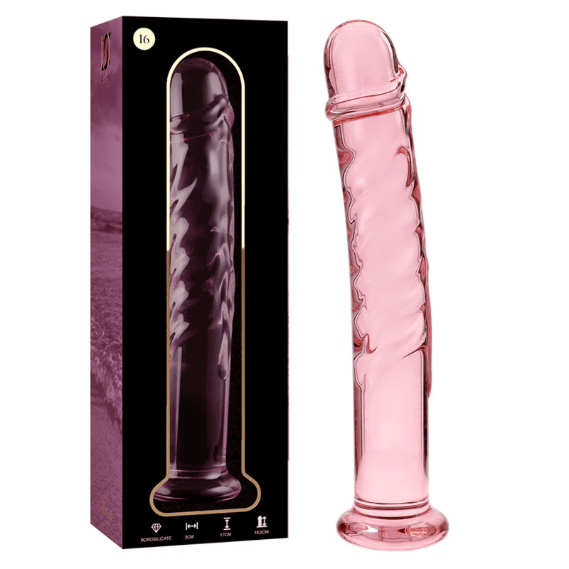 NEBULA SERIES BY IBIZA - MODELO 16 DILDO CRISTAL BOROSILICATO TRANSPARENTE 18.5 CM -O- 3 CM - Sensuana.es