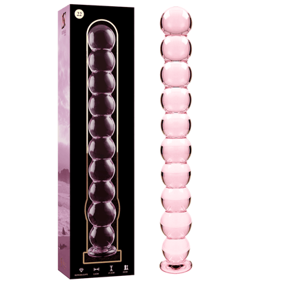 NEBULA SERIES BY IBIZA - MODELO 22 DILDO CRISTAL BOROSILICATO TRANSPARENTE 21.5 CM -O- 2.5 CM - Sensuana.es