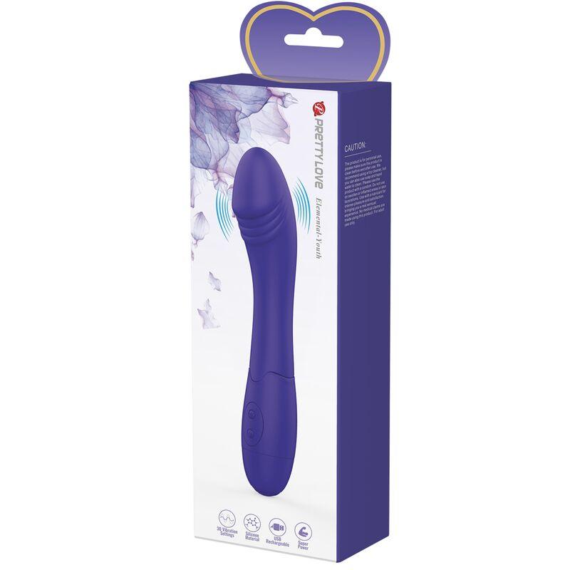 PRETTY LOVE - ELEMENTAL YOUTH DILDO VIBRADOR VIOLETA - Sensuana.es