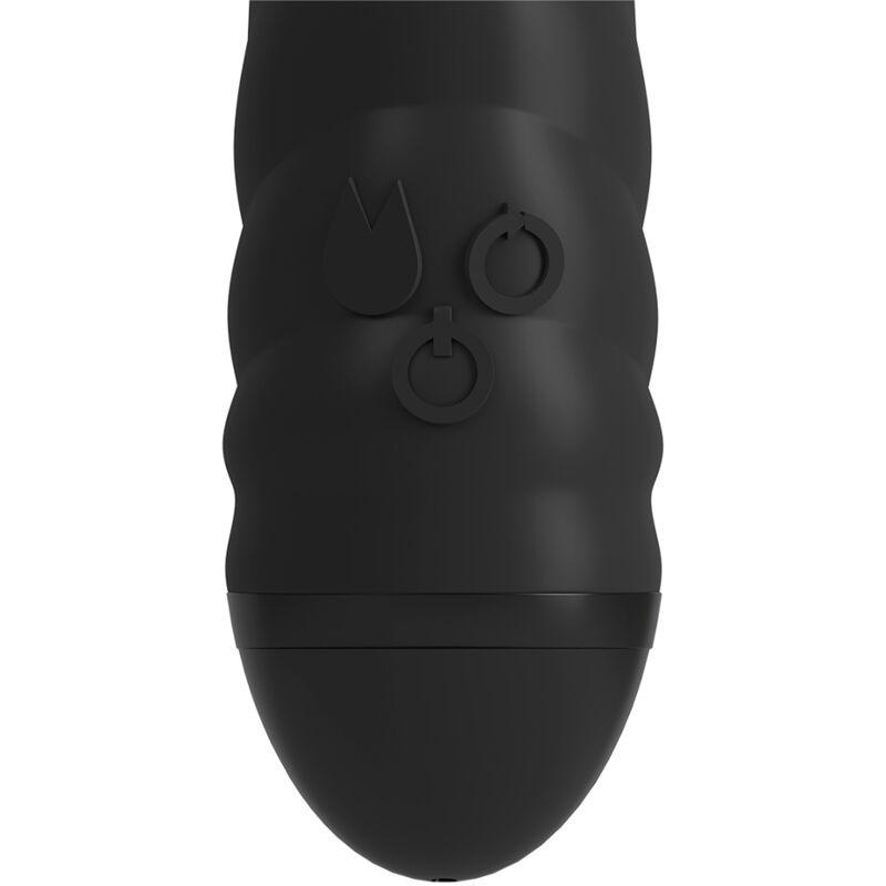 ADRIEN LASTIC - TWISTER MASAJEADOR VIBRADOR Y ROTADOR RABBIT NEGRO - Sensuana.es