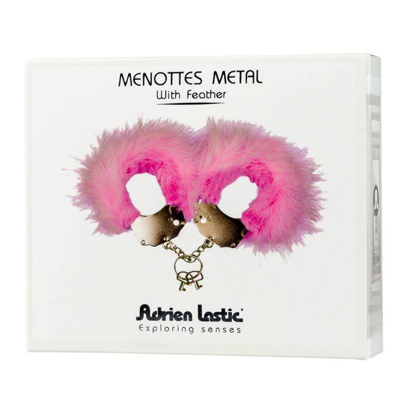 ADRIEN LASTIC - ESPOSAS METAL CON PLUMAS ROSA - Sensuana.es