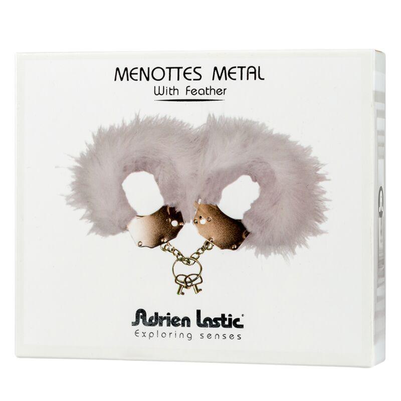 ADRIEN LASTIC - ESPOSAS METAL CON PLUMAS BLANCO - Sensuana.es