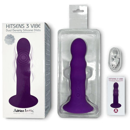 ADRIEN LASTIC - HITSENS VIBE 3 DILDO SILICONA VIOLETA - Sensuana.es