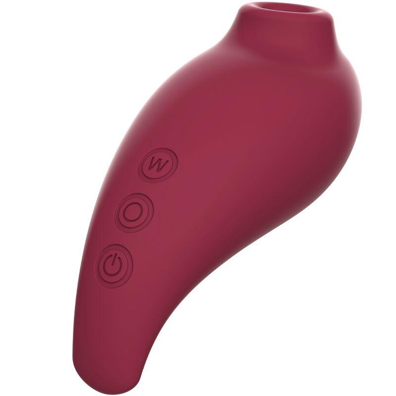 ADRIEN LASTIC - INSPIRATION SUCCIONADOR CLITORIS + HUEVO VIBRADOR ROJO - APP GRATUITA - Sensuana.es