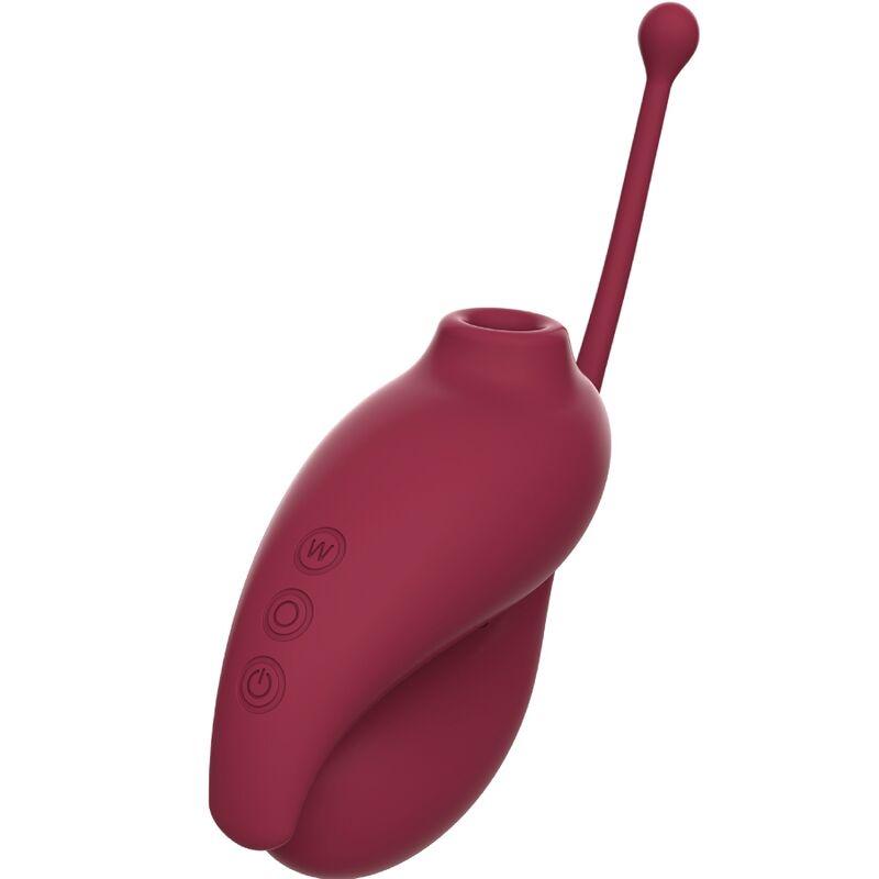 ADRIEN LASTIC - INSPIRATION SUCCIONADOR CLITORIS + HUEVO VIBRADOR ROJO - APP GRATUITA - Sensuana.es