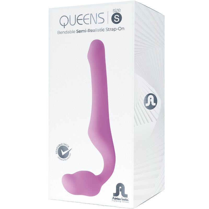 ADRIEN LASTIC - QUEENS STRAP-ON FLEXIBLE ROSA TALLA S - Sensuana.es