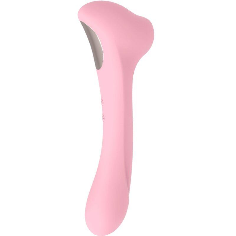 FEMINTIMATE - DAISY MASSAGER SUCCIONADOR Y VIBRADOR ROSA - Sensuana.es