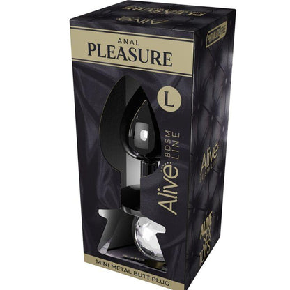 ALIVE - ANAL PLEASURE MINI PLUG METAL BLANCO TALLA L - Sensuana.es