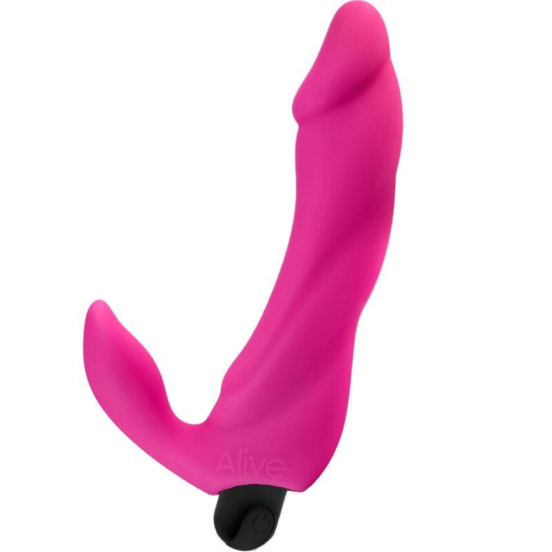 ALIVE - BIFUN PRO DILDO VIBRADOR ROSA 14.9 CM - Sensuana.es