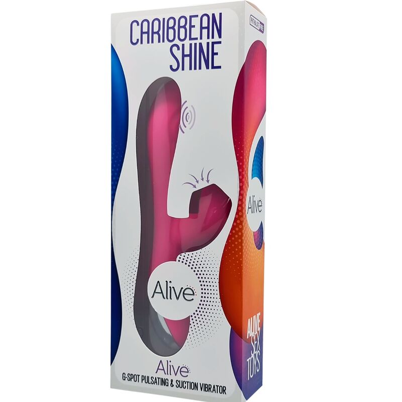 ALIVE - CARIBBEAN SHINE VIBRADOR & SUCCIONADOR FUCSIA - Sensuana.es