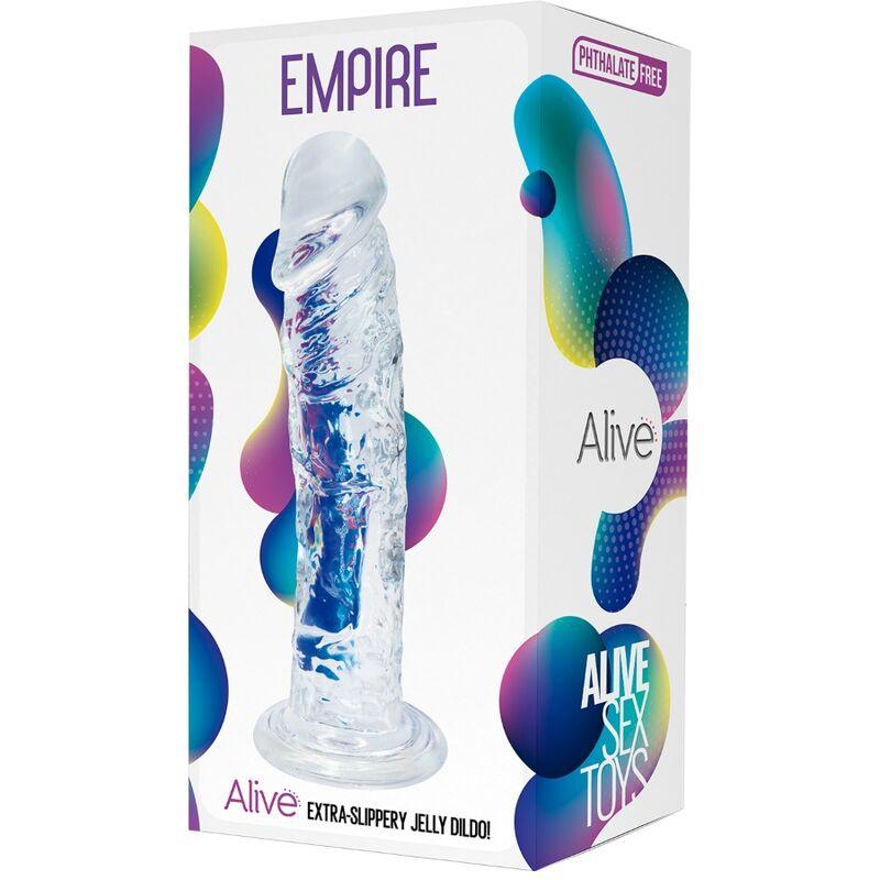 ALIVE - EMPIRE PENE REALISTICO TRANSPARENTE 19.3 CM - Sensuana.es