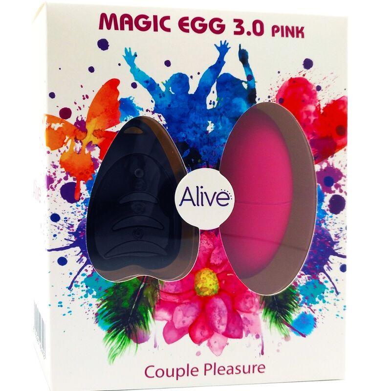 ALIVE - MAGIC EGG 3.0 HUEVO VIBRADOR CONTROL REMOTO ROSA - Sensuana.es