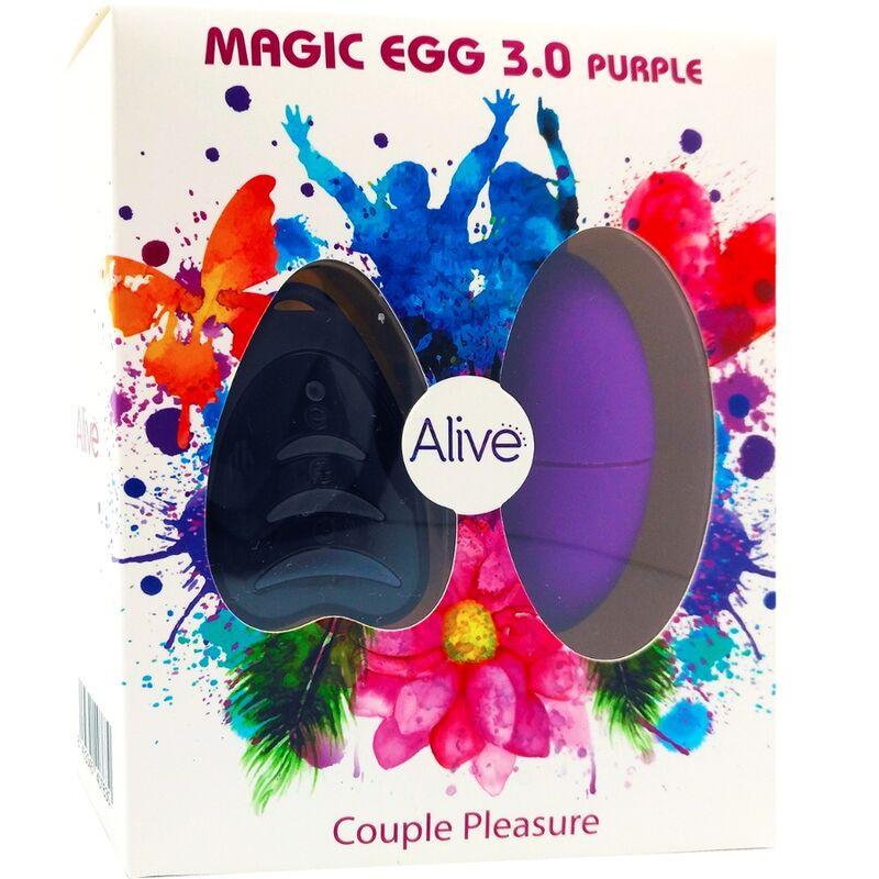 ALIVE - MAGIC EGG 3.0 HUEVO VIBRADOR CONTROL REMOTO VIOLETA - Sensuana.es