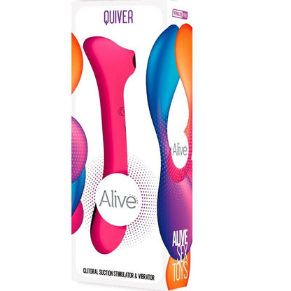 ALIVE - QUIVER SUCCIONADOR & VIBRADOR FUCSIA - Sensuana.es