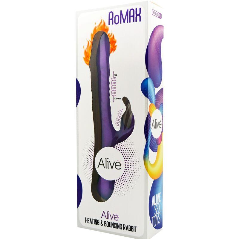 ALIVE - ROMAX VIBRADOR RABBIT SILICONA VIOLETA - Sensuana.es