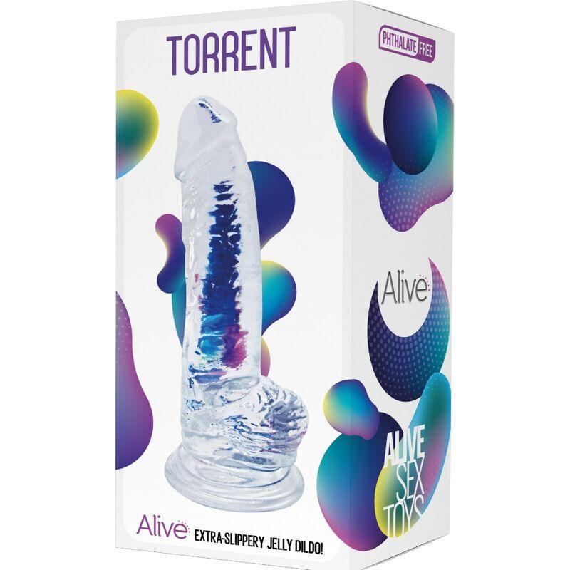 ALIVE - TORRENT PENE REALISTICO TRANSPARENTE 20.6 CM - Sensuana.es