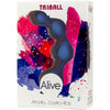 ALIVE - TRIBALL BOLAS ANALES SILICONA AZUL 15 CM - Sensuana.es